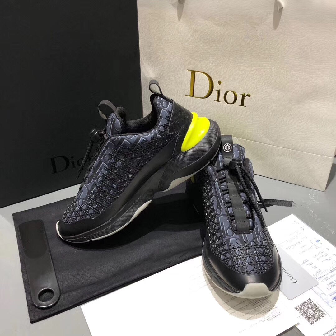 PT - DIR B24 BLnogram Black Yellow Sneaker