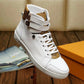 PT - LUV HIgh Top White Brown Sneaker