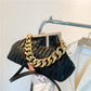 Vintage Pleated Evening Party Clamp Clutch 2022