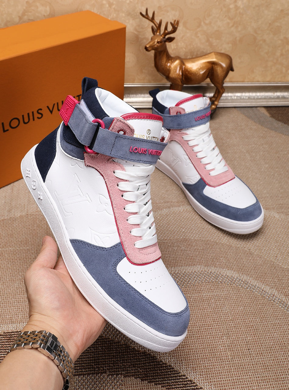 PT - LUV Rivoli High Pink Blue White Sneaker