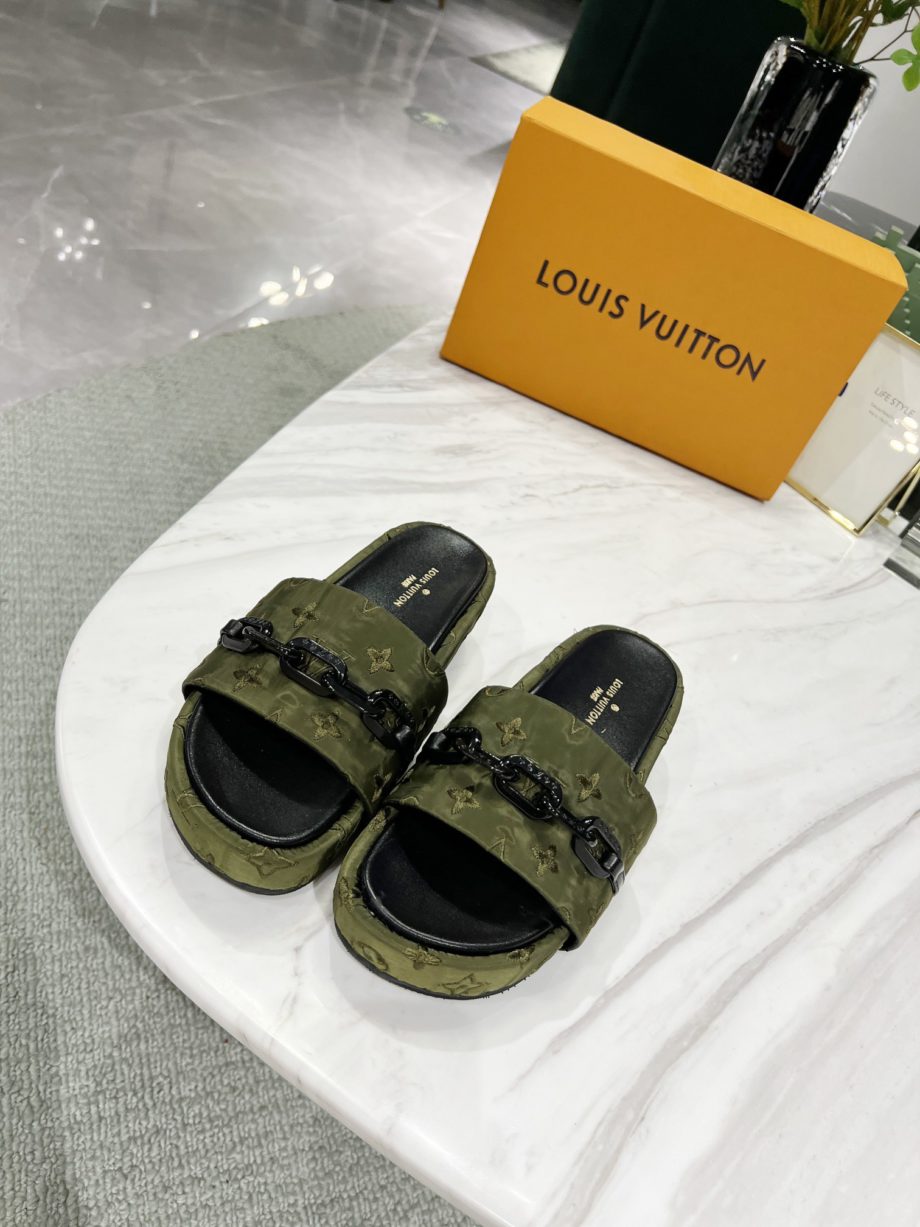 Louis Vuitton Jumbo Flatform Mule Green For Women LV – Petaba Shop