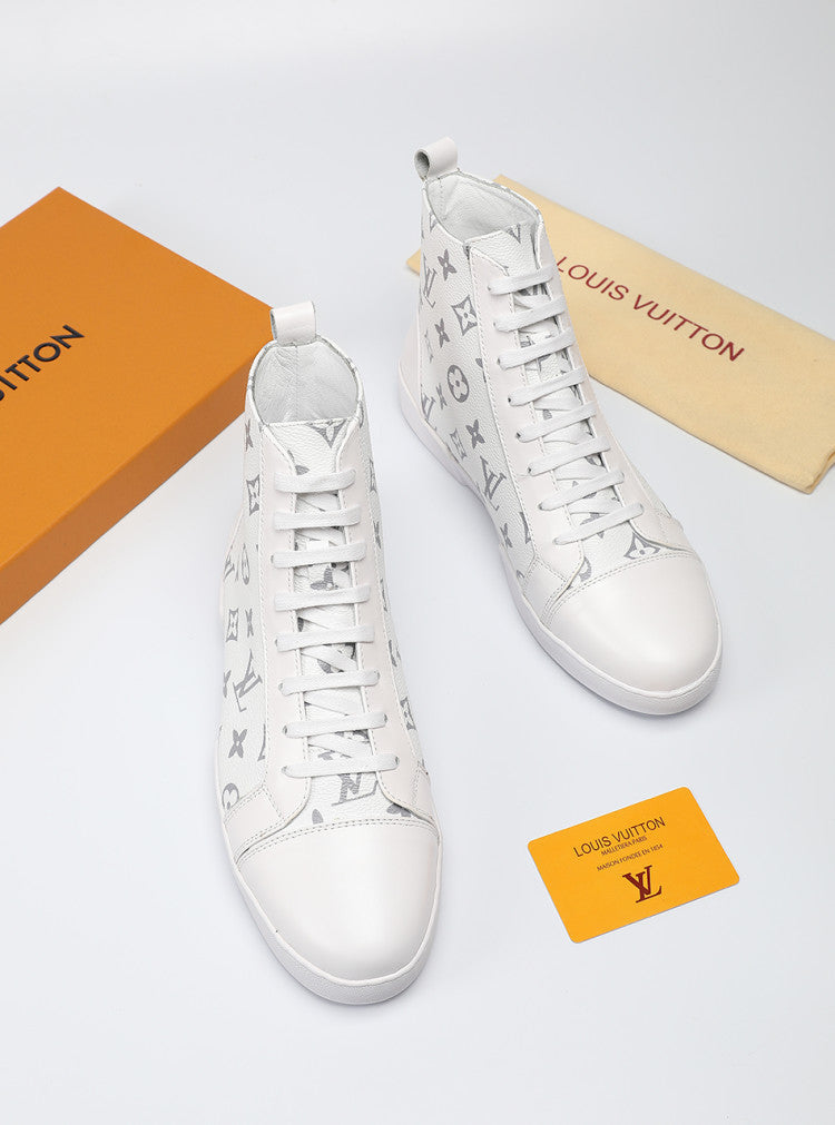 PT - LUV High BLnogram White Boot Sneaker