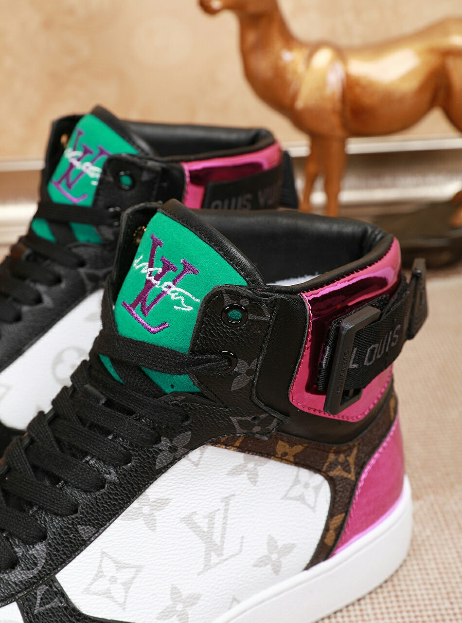 PT - LUV Rivoli High Blue Pink Sneaker